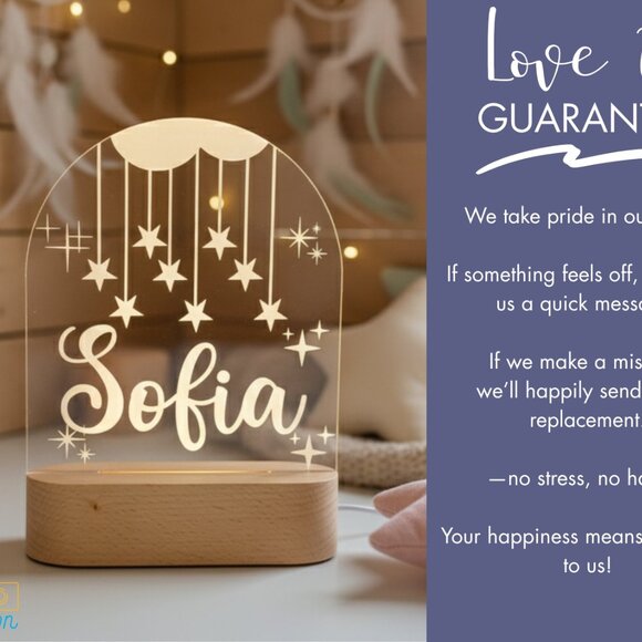 Star Night Light – Personalized LED Room Decor for Kids - Picture 6 of 8